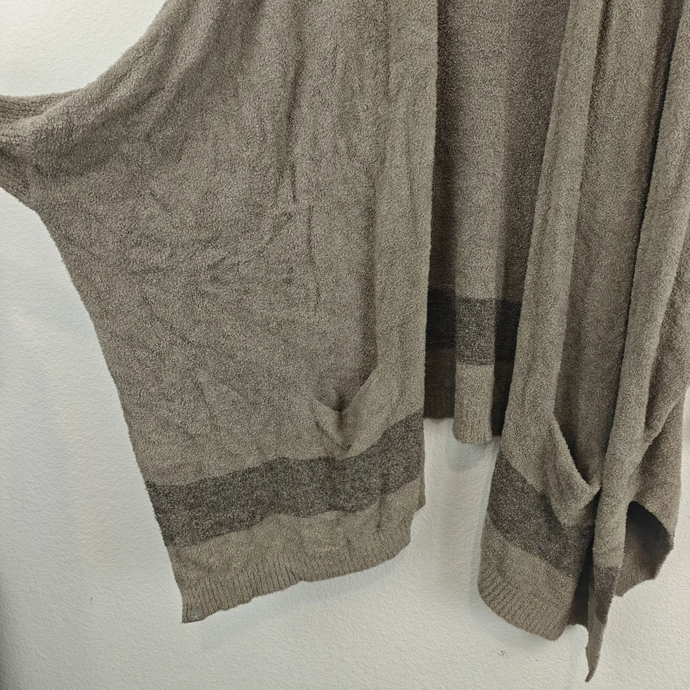 Barefoot Dreams Women Cliffside Dolman Sleeve Cardigan One Size Gray Open Front - Picture 8 of 16